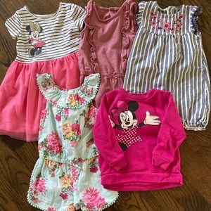 Girls 24 months clothes bundle. Carters and Disney
